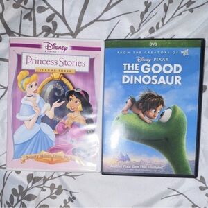 Disney Princess Stories and The Good Dinosaur DVD Set - Pink and Green Covers